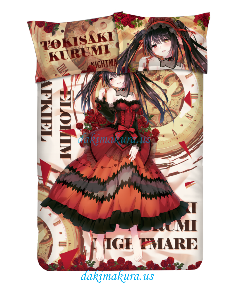 Kurumi Tokisaki - Date a Live Anime Bedding Sets,Bed Blanket & Duvet Cover,Bed Sheet with Pillow Covers